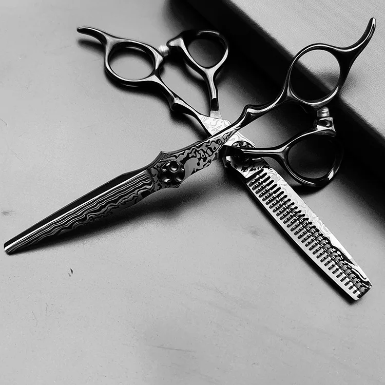 New Professional 6.0'' Hairdressing Scissors Barber Cutting Scissors Thinning Shear Hair Scissors Traceless Teeth