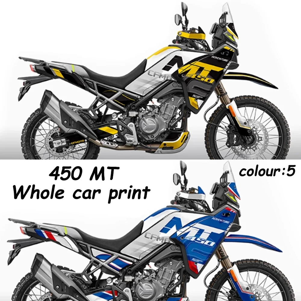 

Motorcycle Whole Car Print For CFMOTO 450 MT CF450MT MT450 Sticker Whole Car Sticker Floral Waterproof Protective Sticker