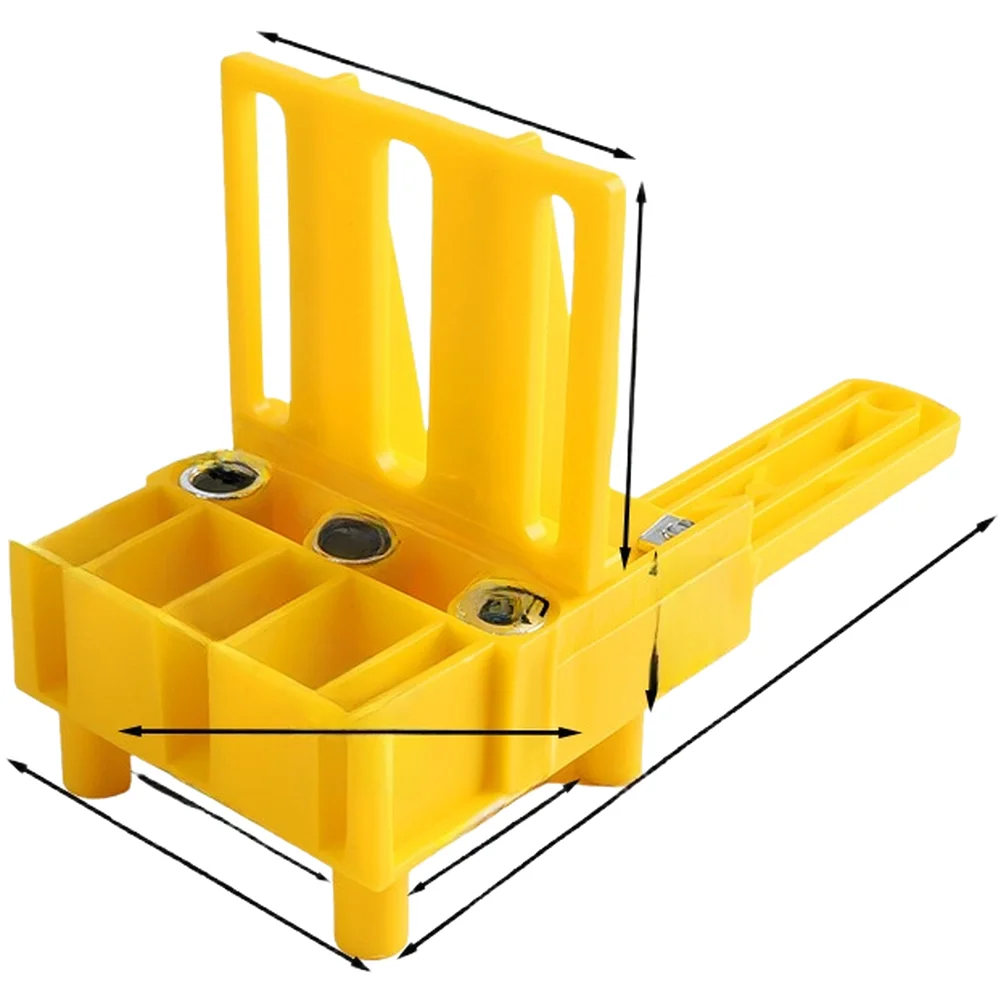 Stable Woodworking Drill Guide with Ergonomic Design and Precision-Set Aperture Positions for Straight Bore Holes