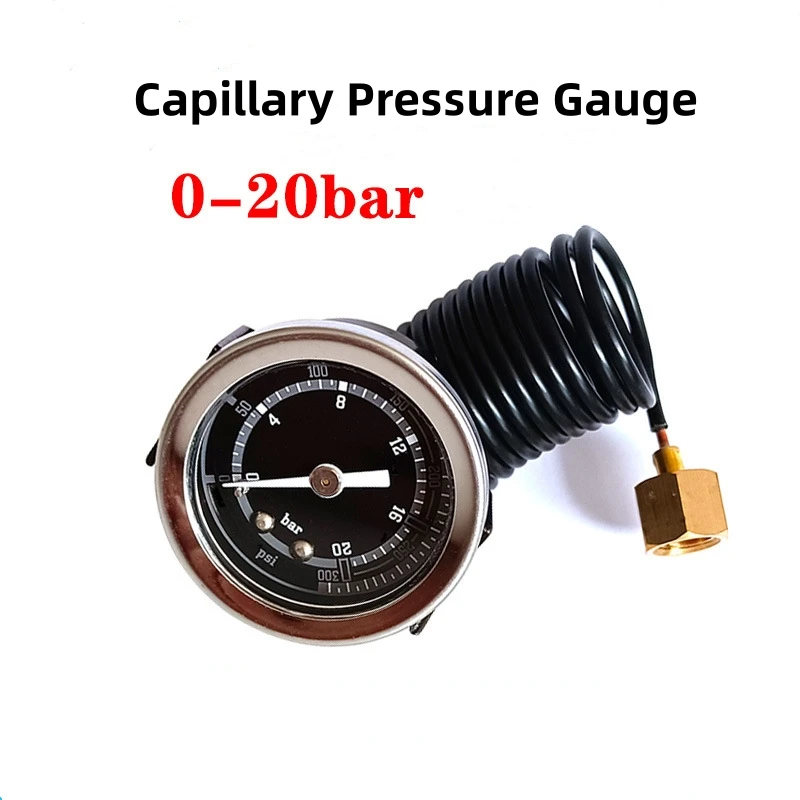 Wall Mounted Boiler Water Tank Thermometer 40mm Pressure Gauge Temperature and Pressure Integrated Meter