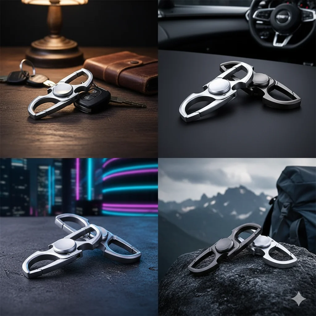 تململ سبينر اليد سبينر مكافحة القلق لعبة لتخفيف التوتر للبالغين أطفال بنين المفاتيح فتاحة الزجاجات EDC إصبع سبينر مكافحة