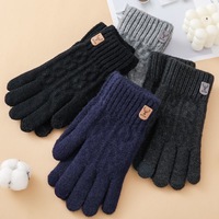 Touchscreen Winter Gloves with Thin Fleece Lining, Warm Knitted Unisex Gloves for Casual Use & Gifts