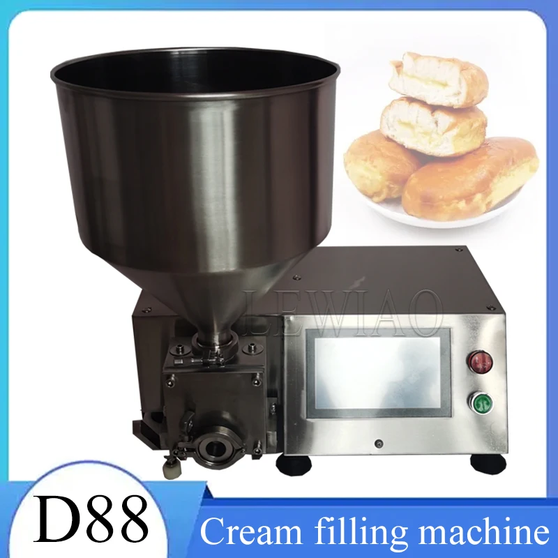 Upgrade LCD Panel  Chocolate Cream Puff Filling Machine Cake Cream bread Injecting Maker