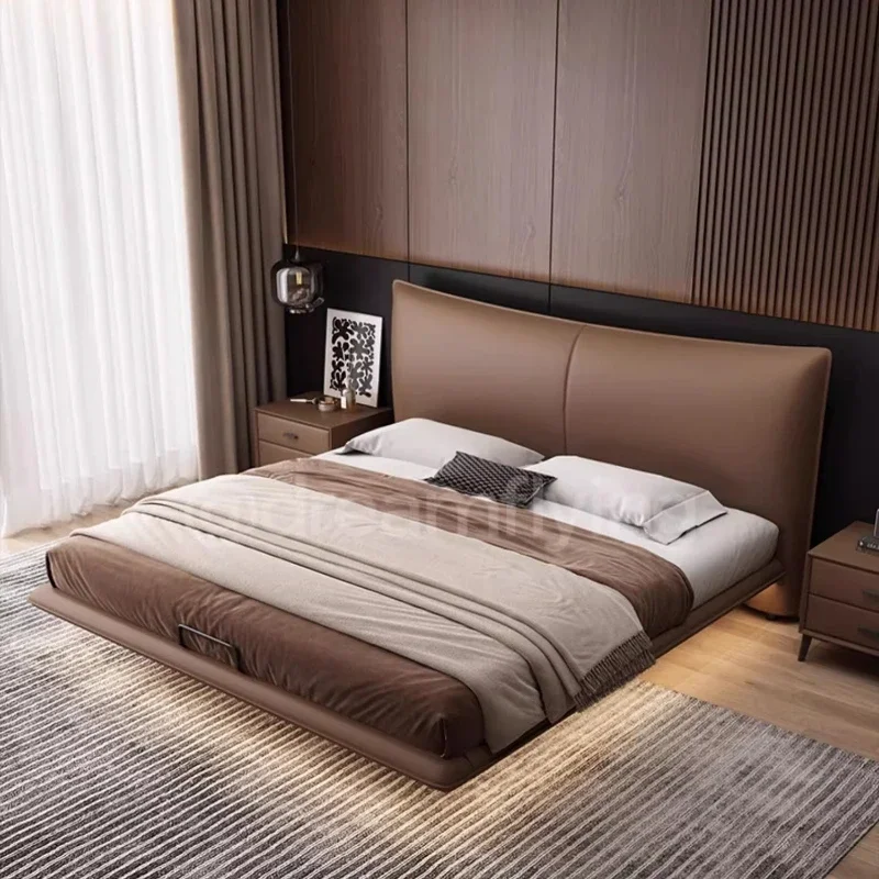 Floating Leather Massage Bed Bedroom   Design Space Saving Massage Bed Modern Sofa Letto Matrimoniale Home Furniture