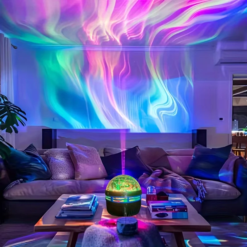 USB Starry Projector Galaxy Night Light With Ocean Wave Sky Light Projector for Bedroom Decoration Birthday Gift Party