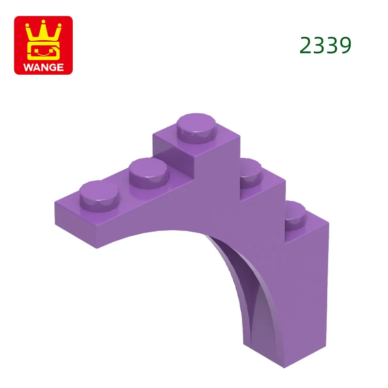 Wange 2339 100g/43 stuks Boog 1 X 5 X4-Continu Boog Bulk Kleine Bouwstenen Assemblage Compatibele DIY Speelgoed Onderdelen Cadeaubox