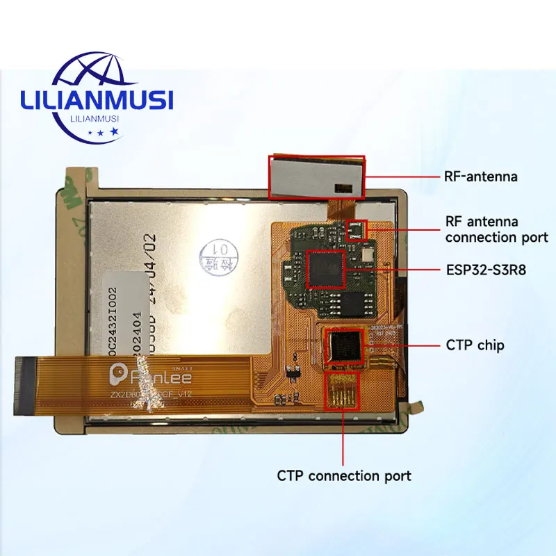 ESP32 touch screen lcd module WT32S3-28S 2.8 Inch IPS Display 240*320 WiFi Bluetooth RS485 TTL16M Flash SC05 Plus COF