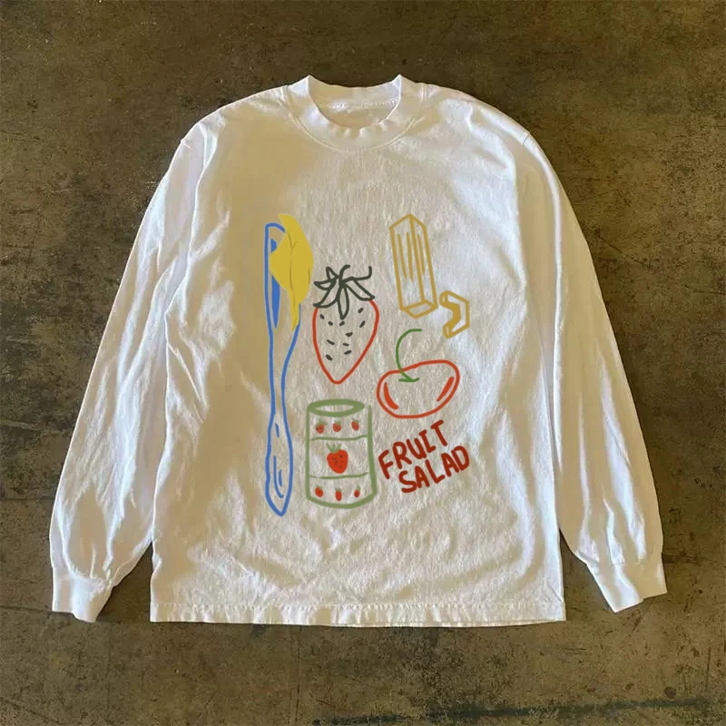 

Men's Long Sve Pure Cotton T-irt Autumn Early Heavyweight Versatile Loose Fit Summer Regular Sle No Brand Tailored