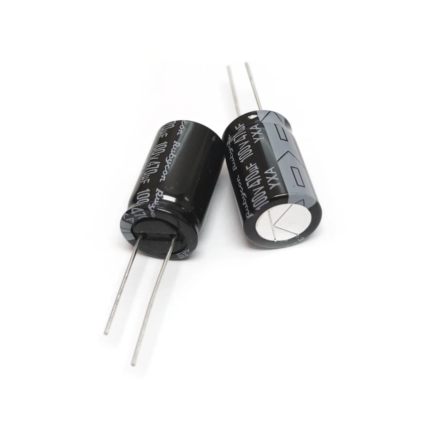 5PCS 100V470UF YXA 16X25 RUBYCON Long Life Brand New Low Impedance Electrolytic Capacitor 100YXA470M