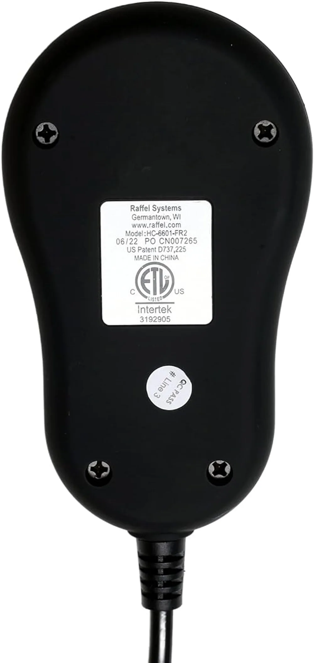 Raffel Systems 5 Pin Remote Control HC-6601-FR2 for Power Recliner Lift Chairs