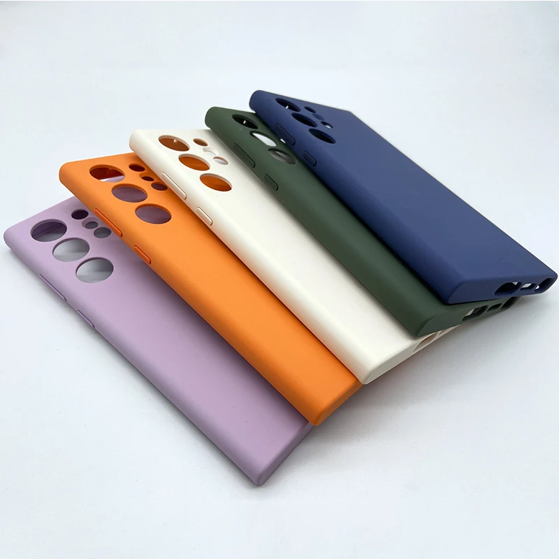 For Samsung Galaxy S23 Ultra Case High Quality Soft Silicone Cover Silky Touch Protective Case For Galaxy S23Ultra 5G Case