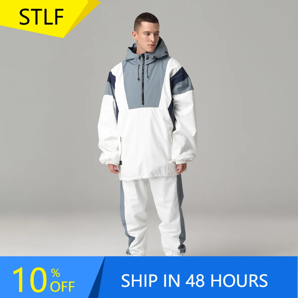 

STLF New Men's and Women's Ski Suit Waterproof, Windproof, and Warm Suit Ski Set