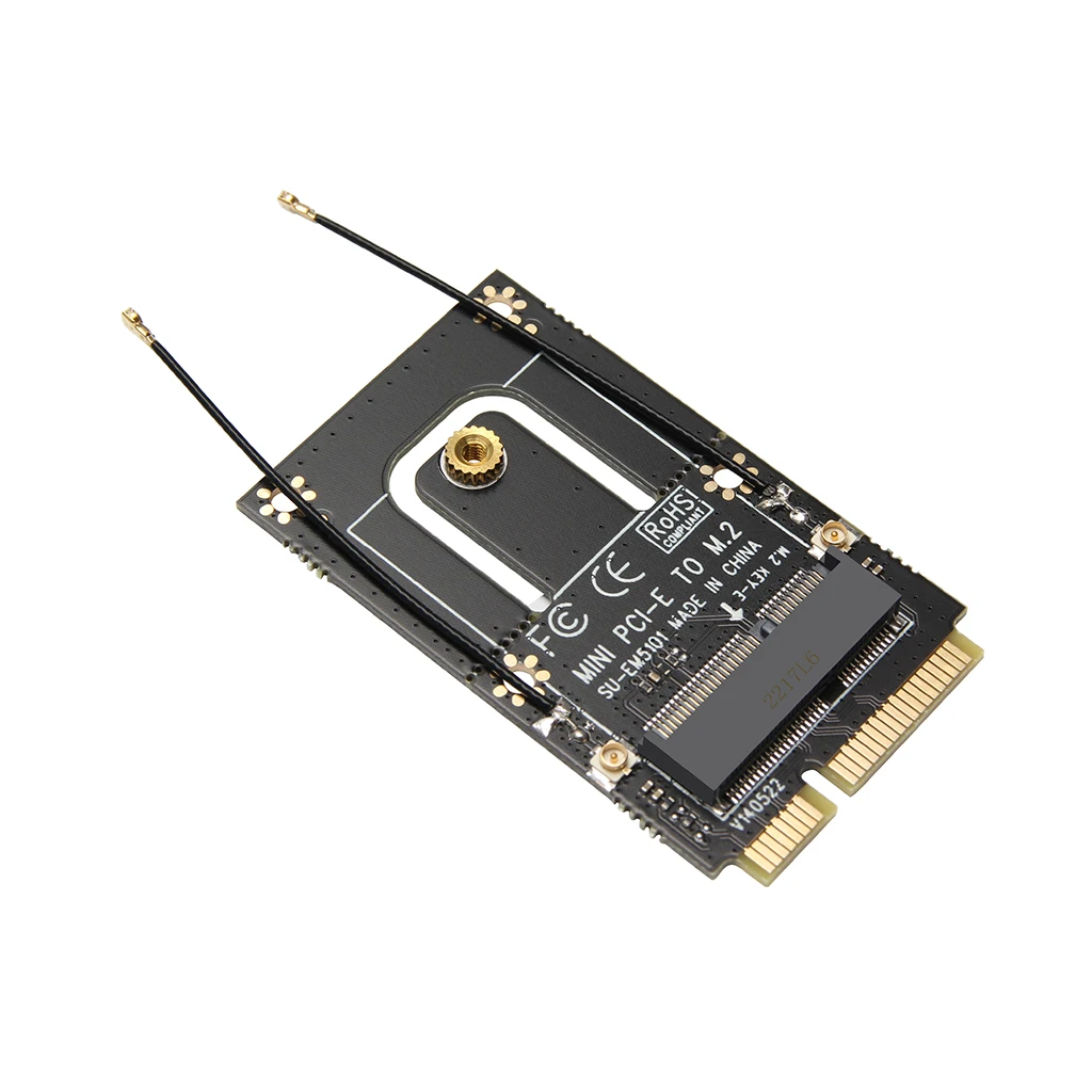 1Pc M.2 Ngff Naar Mini Pci-E (Pcie + Usb) adapter Voor M.2 Wifi Bluetooth Draadloze Wlan Kaart Intel AX200 9260 8265 8260 Voor Laptop