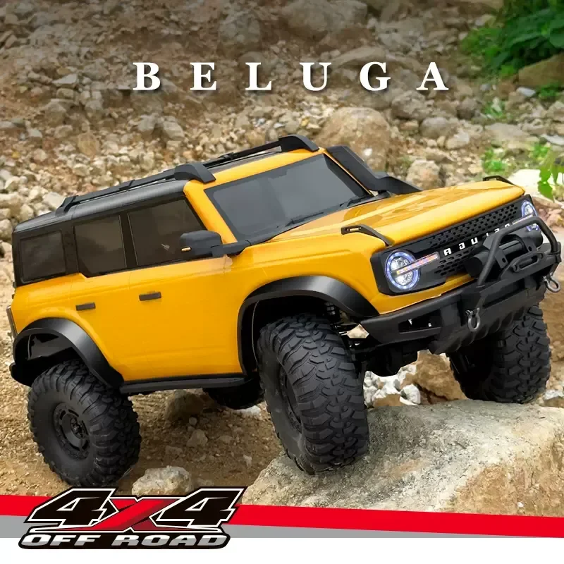 New 1:10 Hb R1001 Bronco Simulation Rc Climbing Car Remote Control Model Awd Off-road Car Toys Compatible 2s 3s All-metal Gears