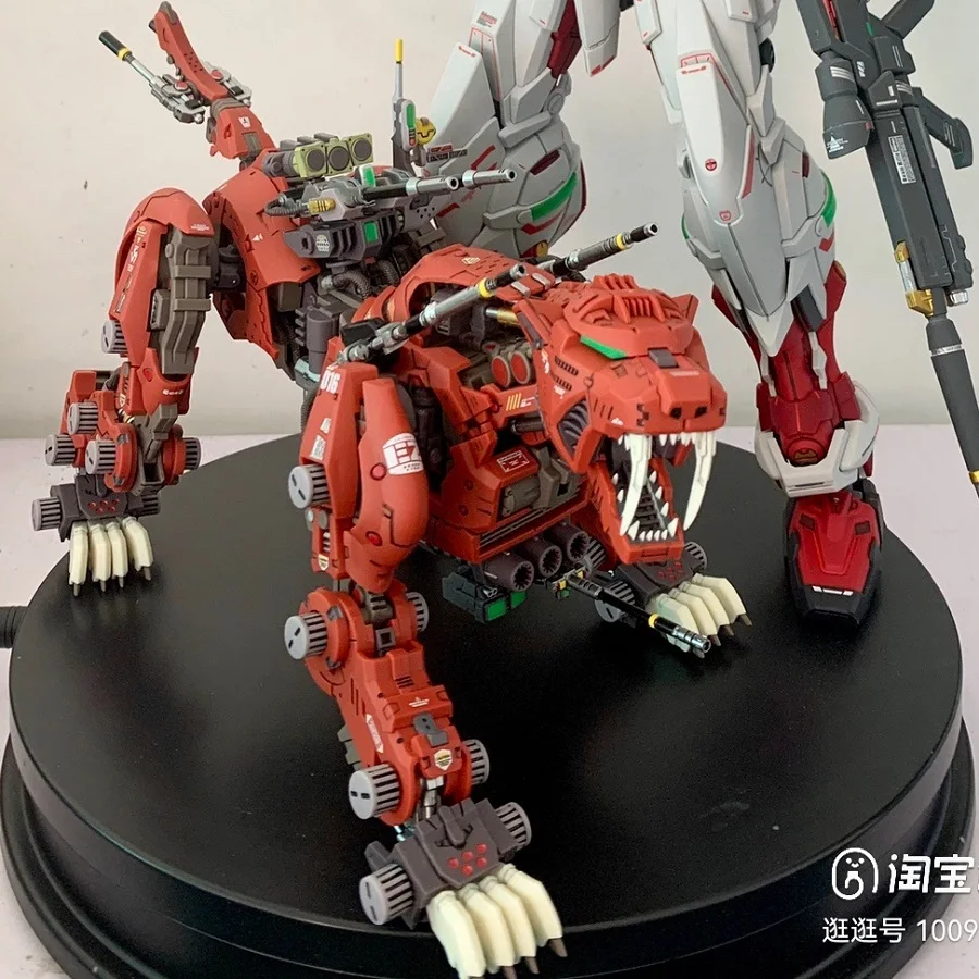 BT Building Blocks ZOIDS EZ-016 Red Saber Tiger 1:72 Scale Full Action Plastic Kit Assemble Model Christmas Gifts For Children