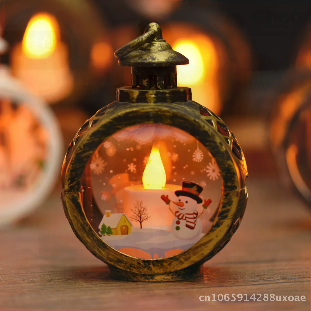 

Creative Retro LED Night Light Small round Lamp Portable Holiday Decoration Accompanying Gift Plastic Candle Light Multiple