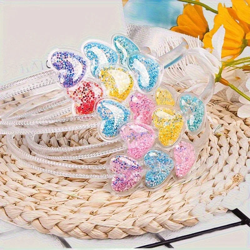 

Trendy Heart Hair Hoops 5 Color Collection Soft Stretch Headbands for Women Girls Cute Comfy Hair Accessories Asian Fashion