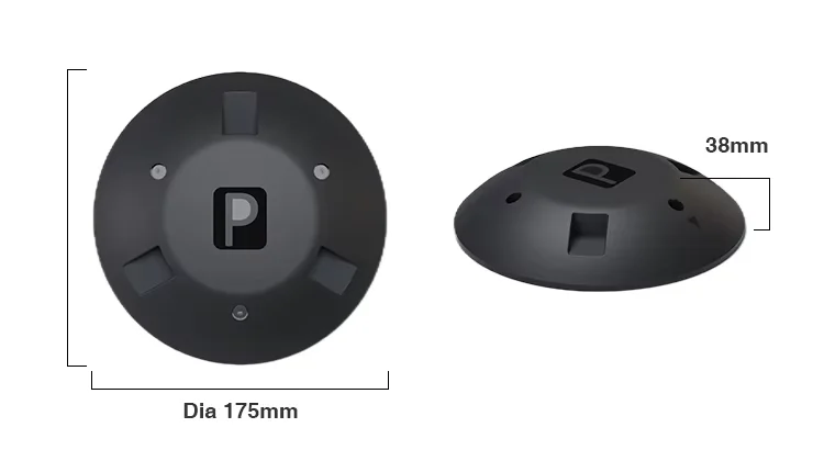 Orientação do espaço de estacionamento ao ar livre LoraWan Detector sem fio Sensor de estacionamento de carro Sensor de estacionamento de radar de micro-ondas