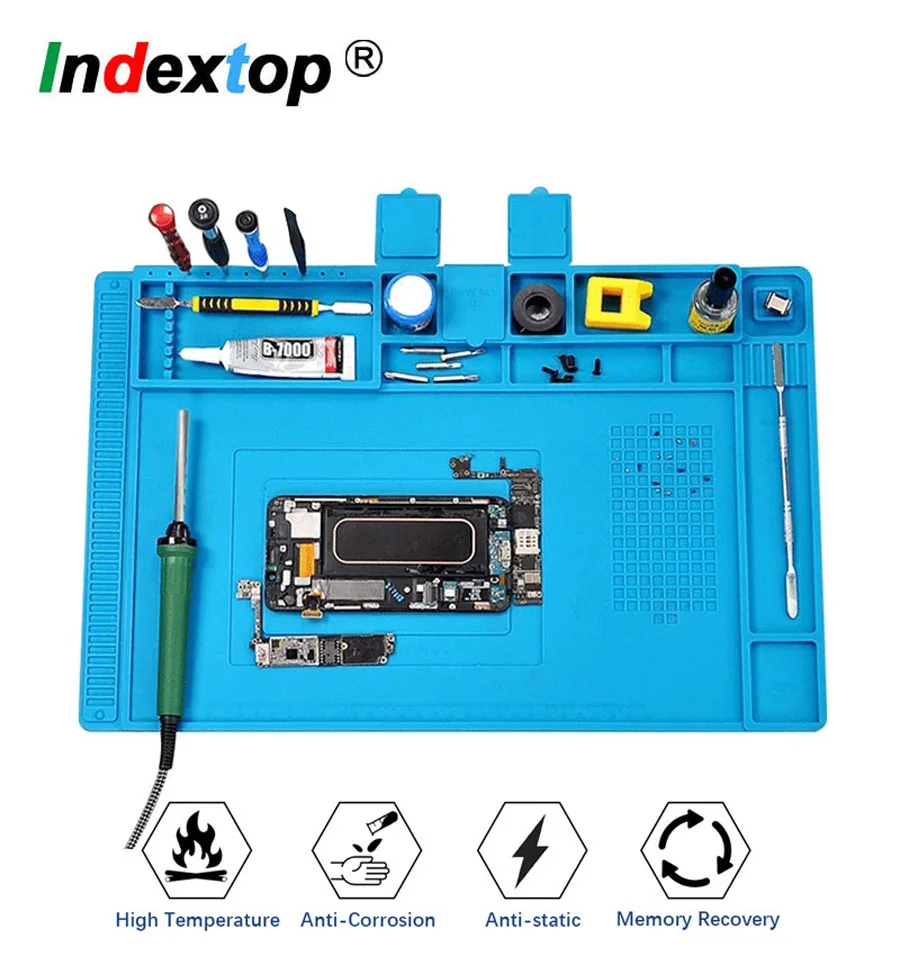 Heat Insulation Repair Pad Soldering Work Station Mat Silicon Welding Soldering Maintenance Platform