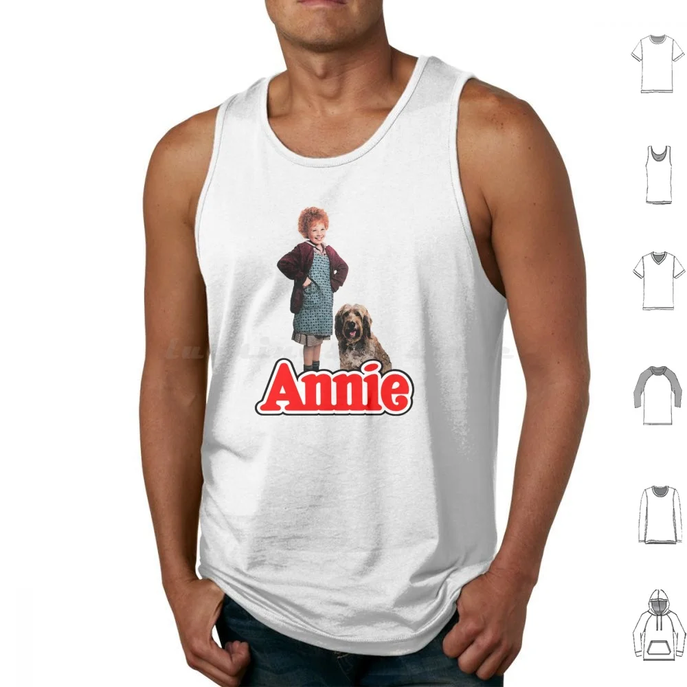 Annie-Annie & Sandy Tank Tops Print Cotton Annie Movie Film Sandy 80s Musical