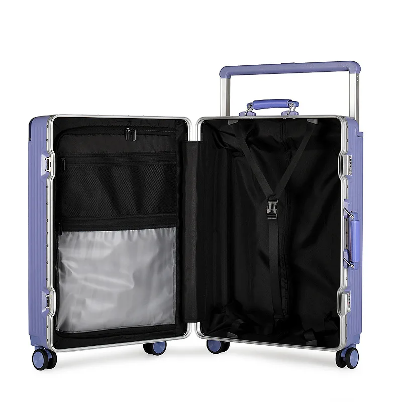 Aluminum frame luggage 20 - 26 inch boarding box mute universal wheel wide trolley travel box trolley case