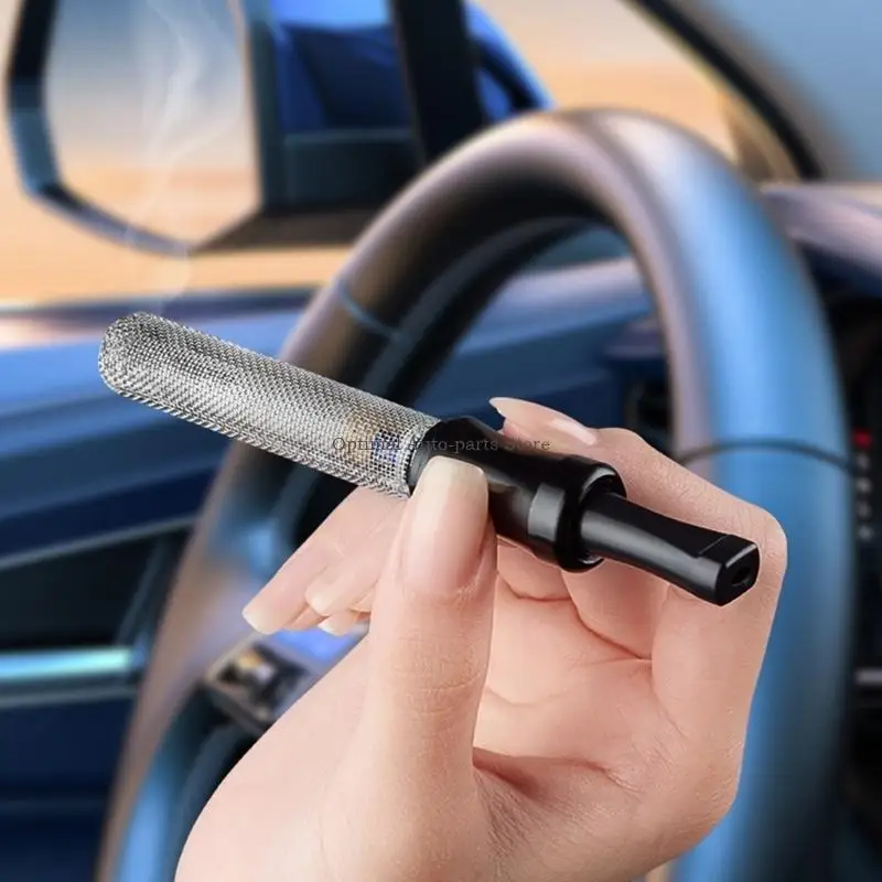  Portable Car Dustfree Ashtray Mini Aluminum  Anti Soot-flying Mobile Cigarette Cover Filter Holder for Car Smoking