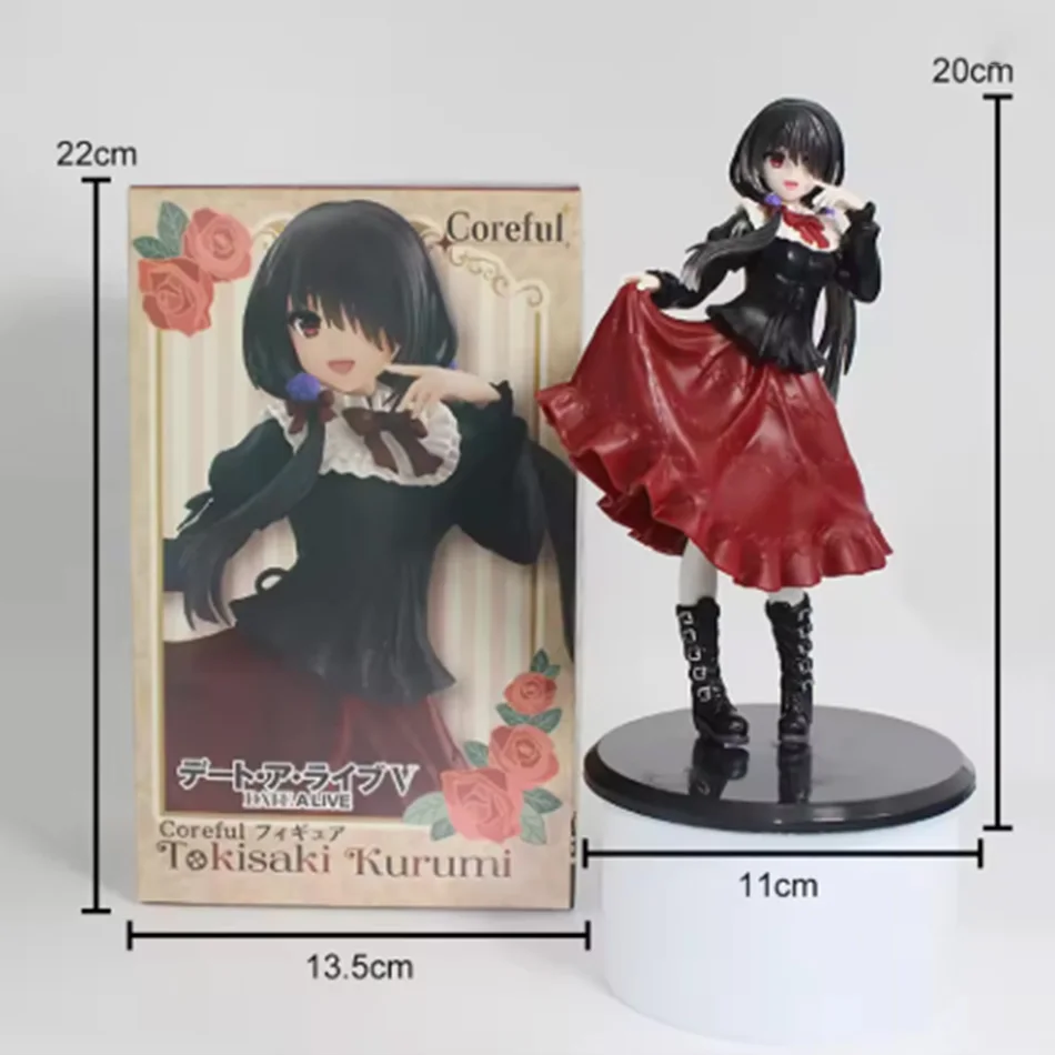 19 centimetri Data Tokisaki Kurumi Anime Girl Figura Yatogami Tohka/Origami Tobiichi Action Figure Da Collezione Modello Giocattoli Regali