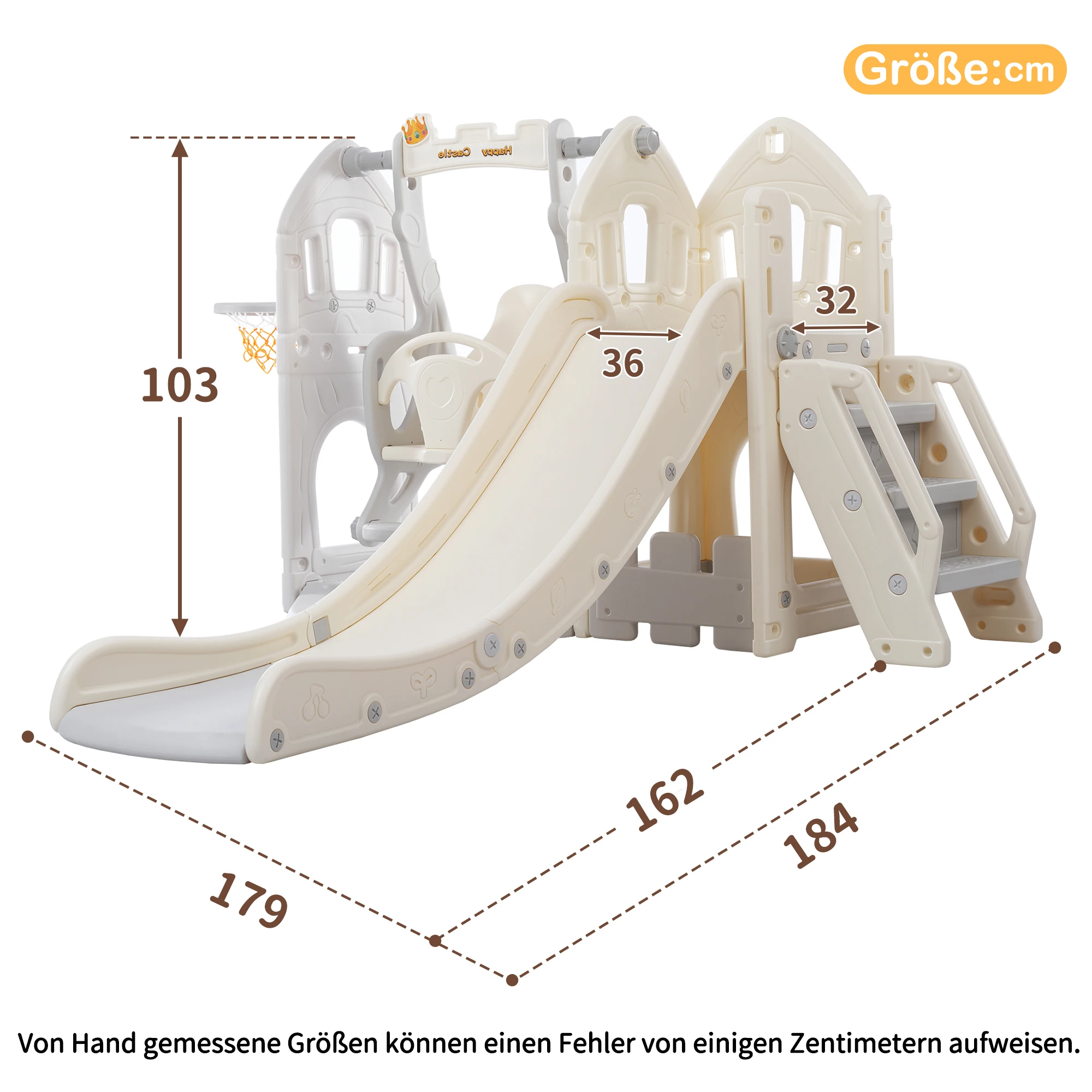 مجموعة شرائح للأطفال مع أرجوحة، منزلق 5 في 1 للأطفال، إطار كرة سلة للتسلق، منزلق متأرجح لملعب داخلي هدية للأطفال