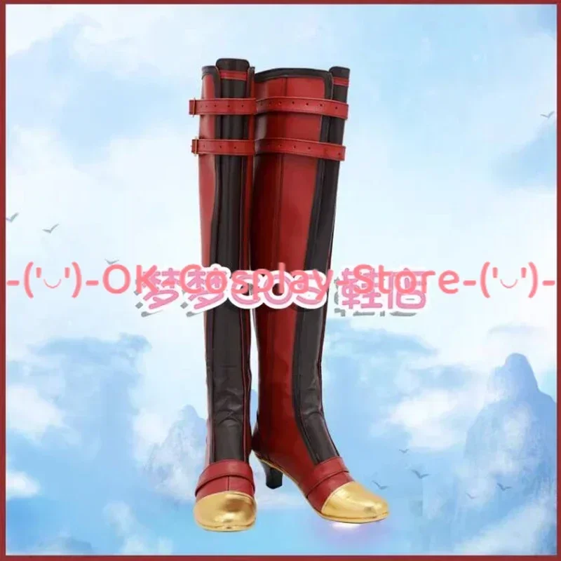 Kage hira mika cosplay schuhe spiel ensemble stars valkyrie cosplay requisiten pu lederschuhe halloween karneval boots custom gemacht