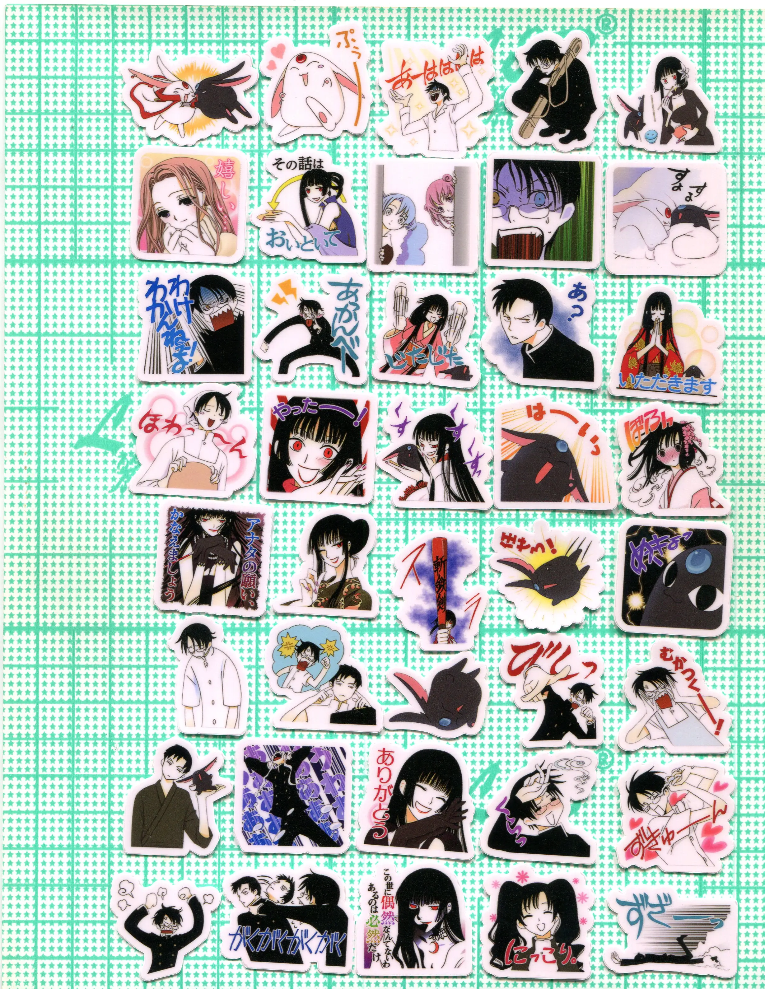 40 قطعة ملصق xxxHOLiC لتقوم بها بنفسك 2-3 سنتيمتر Z 1417