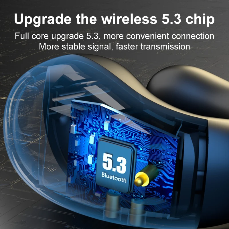 JAD S19 V5.3 BT 300mAh 9-10hours playback duration wireless earphone Good sound quality Waterproof Earbud earphone headphone