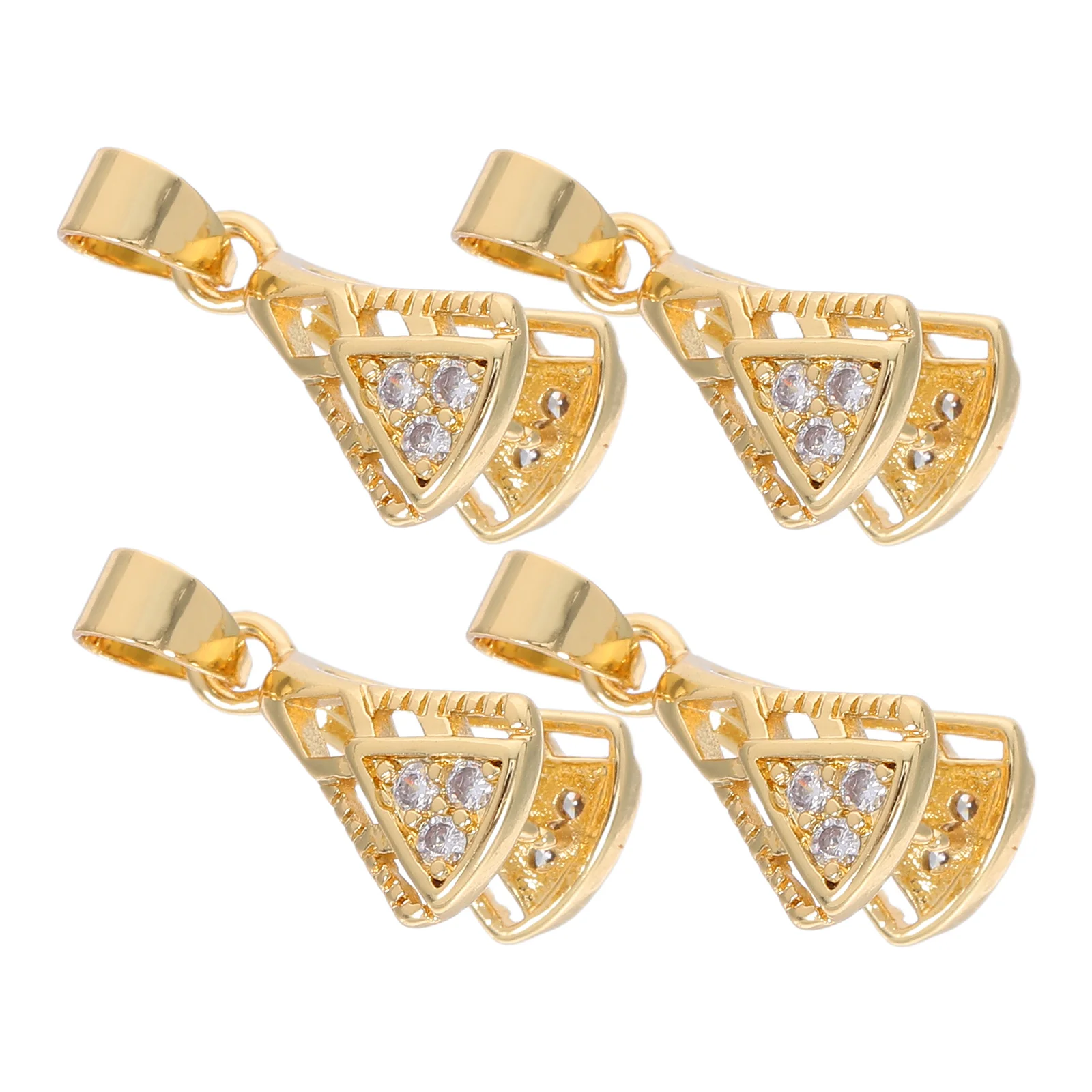 

4 шт., медное ожерелье, кулон, разъем, застежка, зажим, прочный держатель для подвески для изготовления ювелирных изделий своими руками, браслеты, ожерелье