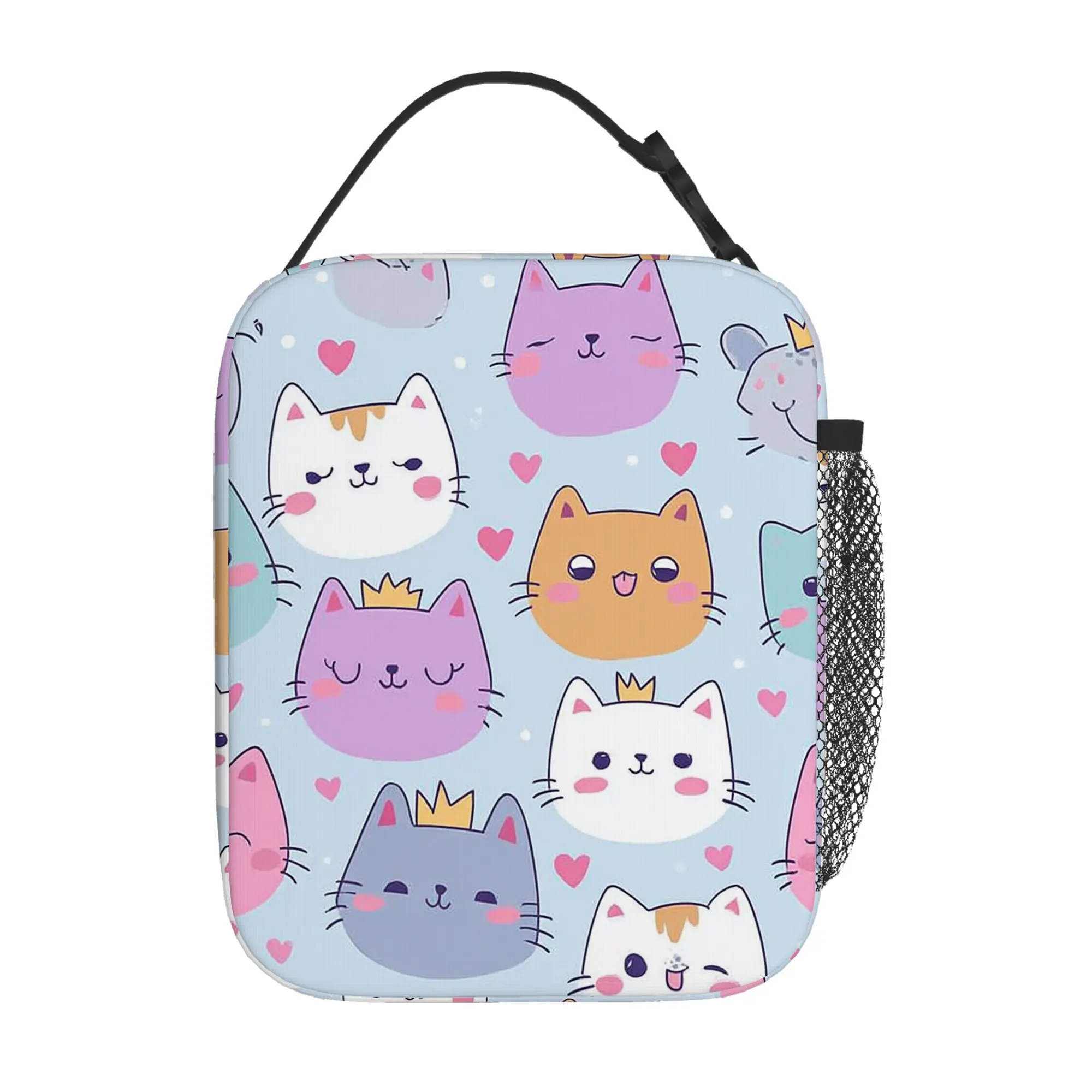 1pc a Thermal Bag Featuring an Adorable Cat Pattern, Designed for Insulation. It Is Not Intended for Direct Food Contact And Is