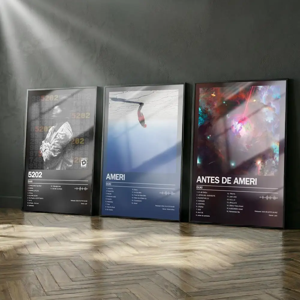 Duki Poster-Album-Set, modernes Cover-Wandkunst-Set für Zimmer, Leinwandgemälde, Kunstdruck, Heimwanddekoration, Bild, Geschenk
