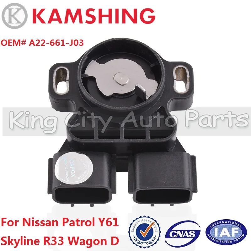 

CAPQX 6Pin для Nissan Patrol Y61 Skyline R33 Wagon TPS Датчик положения дроссельной заслонки Сенсор OEM # A22-661-J03 / A22661J03 / TPS A22-661 J03