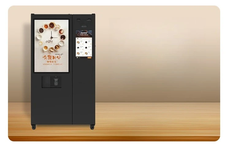 Cafetera de autoservicio no tripulada, cafetera molida totalmente automática