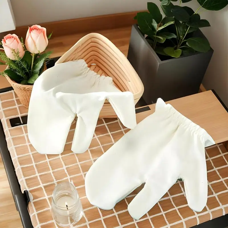1 Stück Garshana-Handschuhe, rohe Seide, rohe Seidenhandschuhe, Garshana-Peeling, Badmassage, Schrubbhandschuh, seidig weich, Peeling-Badehandschuh
