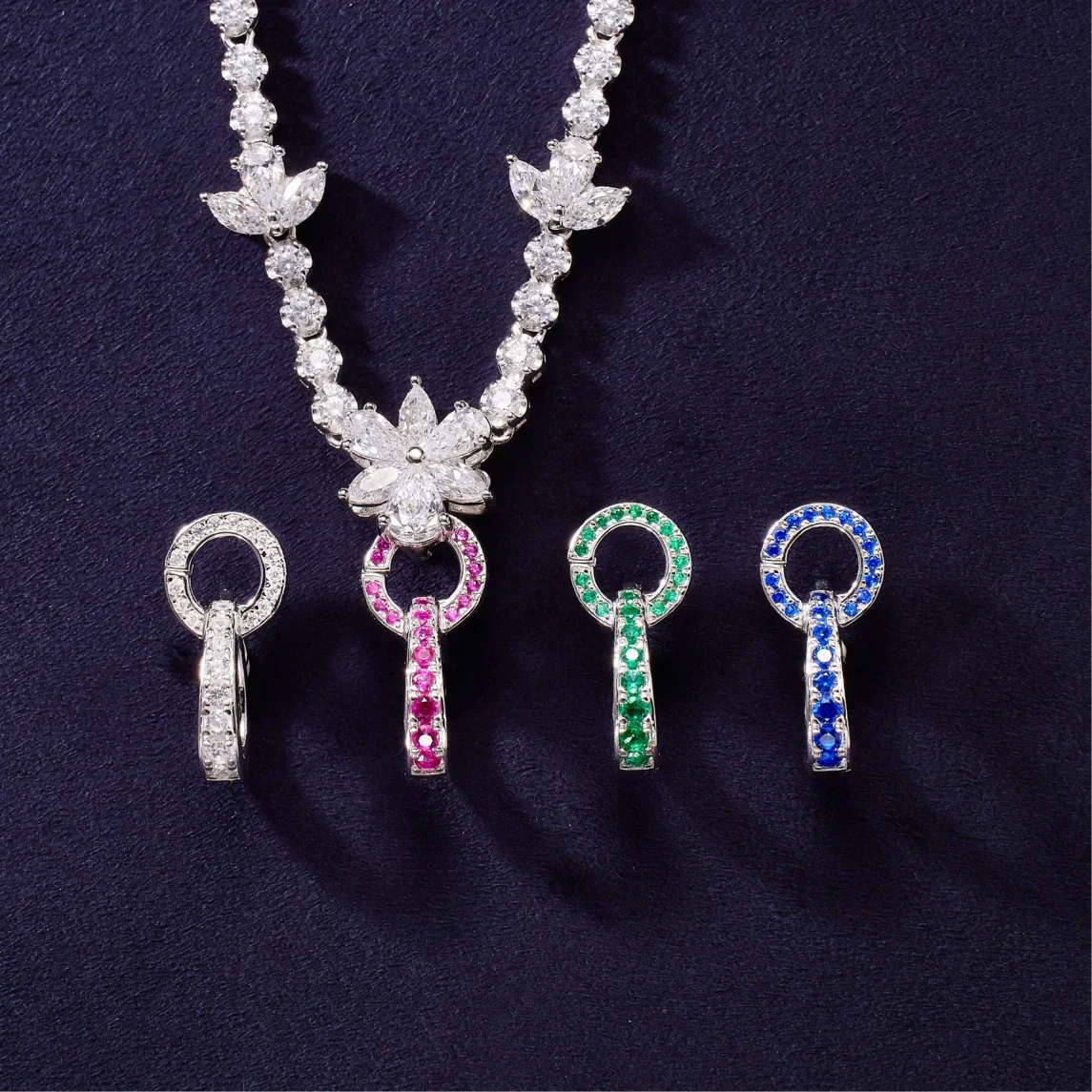 

Запорки из стерлингового серебра 925 пробы для подвесок, застежка, лабораторный драгоценный камень, ювелирные изделия с фианитом, цепочка из бисера для подвесок, слайдер, разъем для ожерелья