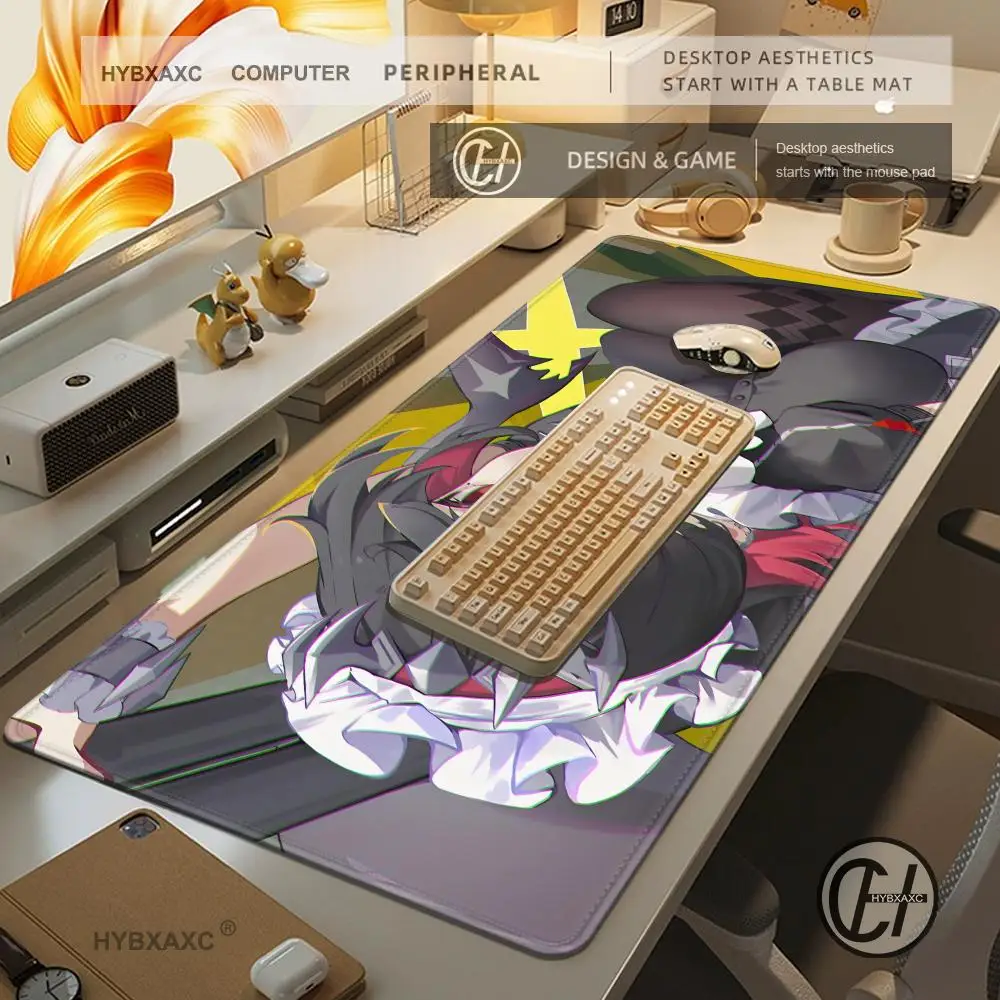 HD Large HYBXAXC Mousepad Large Anime Gaming Accessories Pad Zenless Zone Zero Ellen Joe Kawaii Carpet Cabinet Keyboard Deskmat