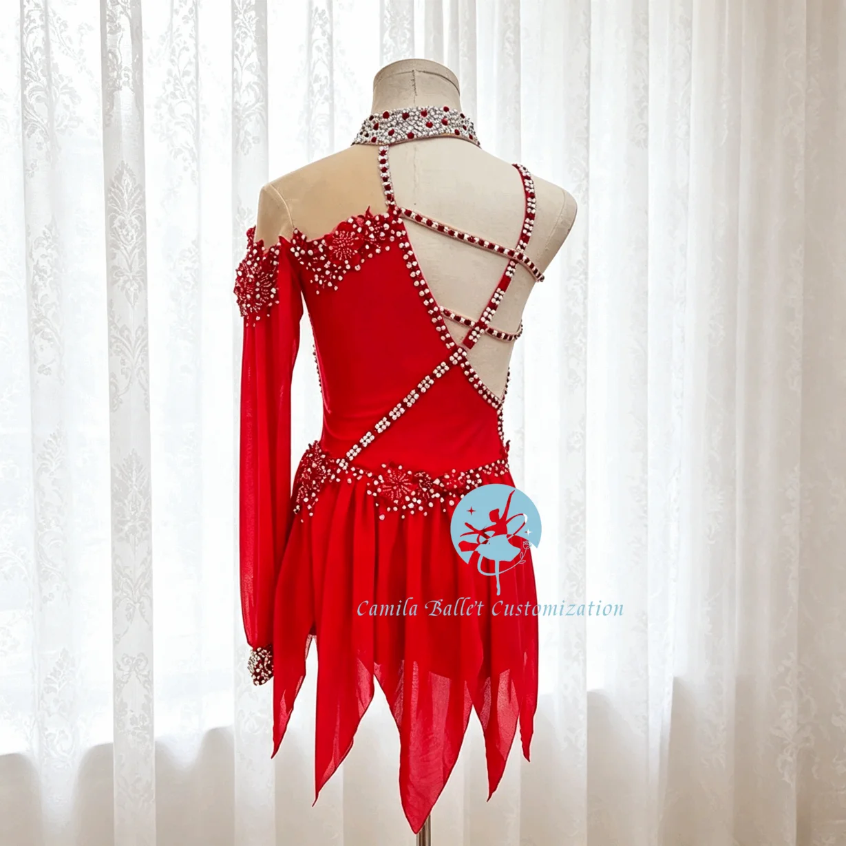 High-end new artistic gymnastics test, figure skating, modern dance performance clothing, bodybuilding cheerleading competition