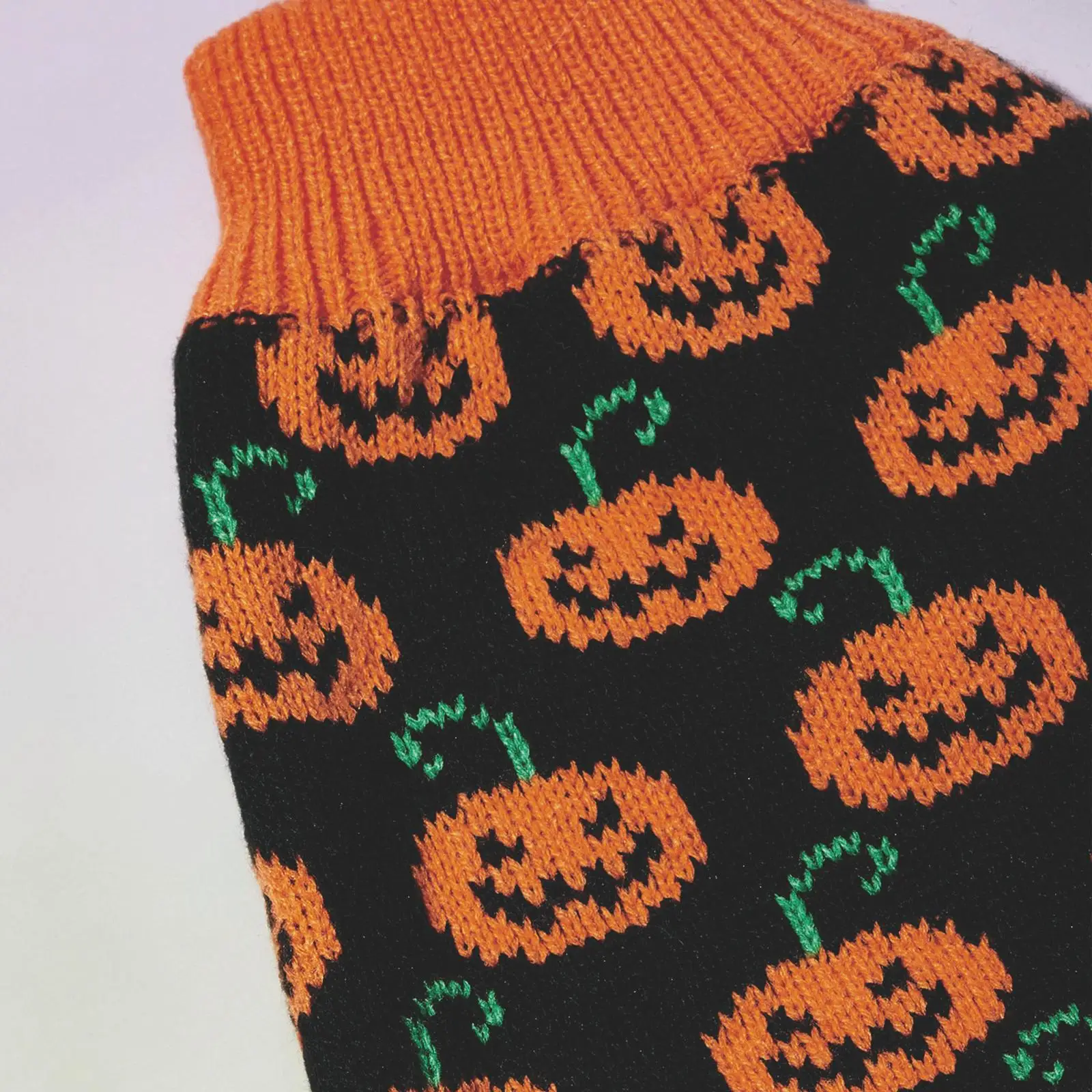 Halloween Dog Sweater Pumpkin Pet Turtleneck Sweater  Dog Knitwear Warm Cat Sweatershirt