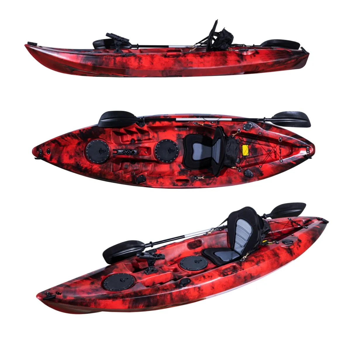 Made In China Single Person Fishing Kayak 3 Years Warranty Sit On Top Professional Kayak Plastic Boat For Sales