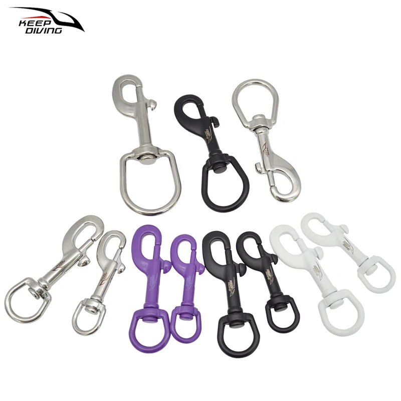 1PCS/3PCS KEEP DIVING 75/90MM 316 Edelstahl Bolzen Snap Haken Clip Tauchen Haken BCD zubehör Tauchen Ausrüstung – Detail 9