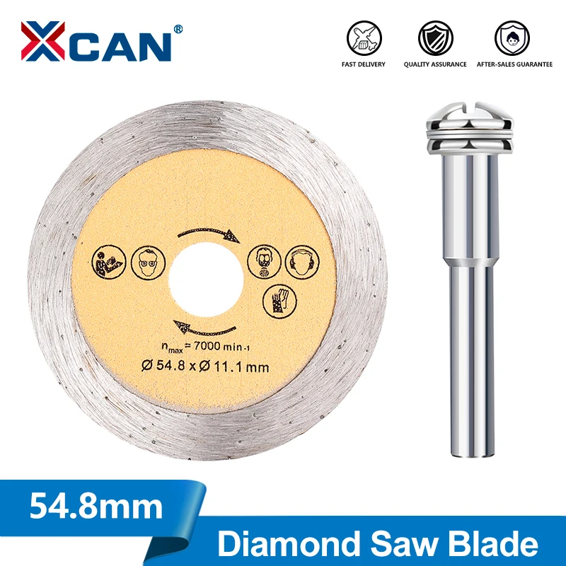 

XCAN 1 шт. 54,8x11,1 мм алмазная пила мини-циркулярная пила диск для резки древесины для резки мрамора, керамики, бетона, гранита
