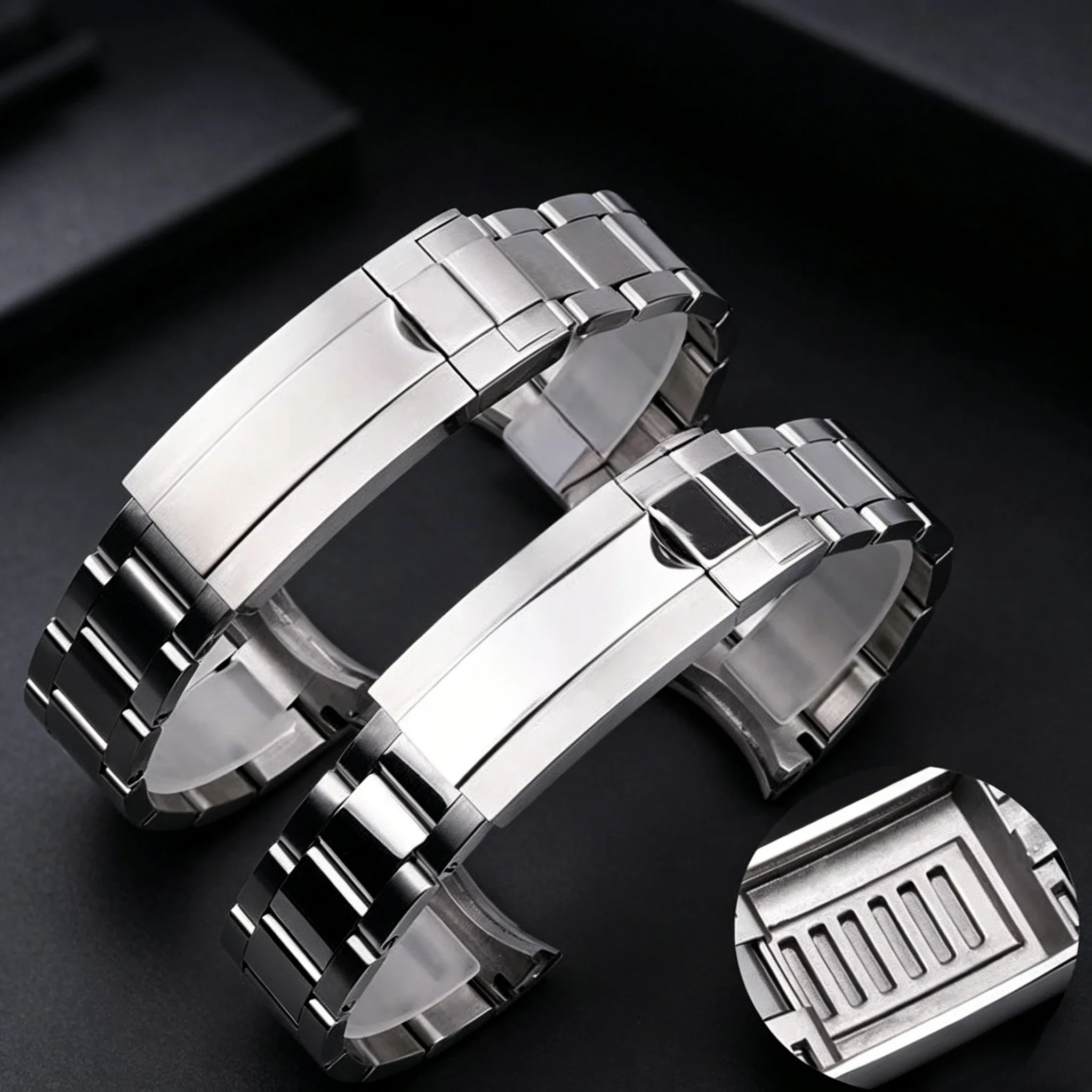 for Rlx Daytona Oyster  21mm 20mmPerpetual Submariner Seiko NH35 Watch Strap wrist bracelet solid stainless teel watchband
