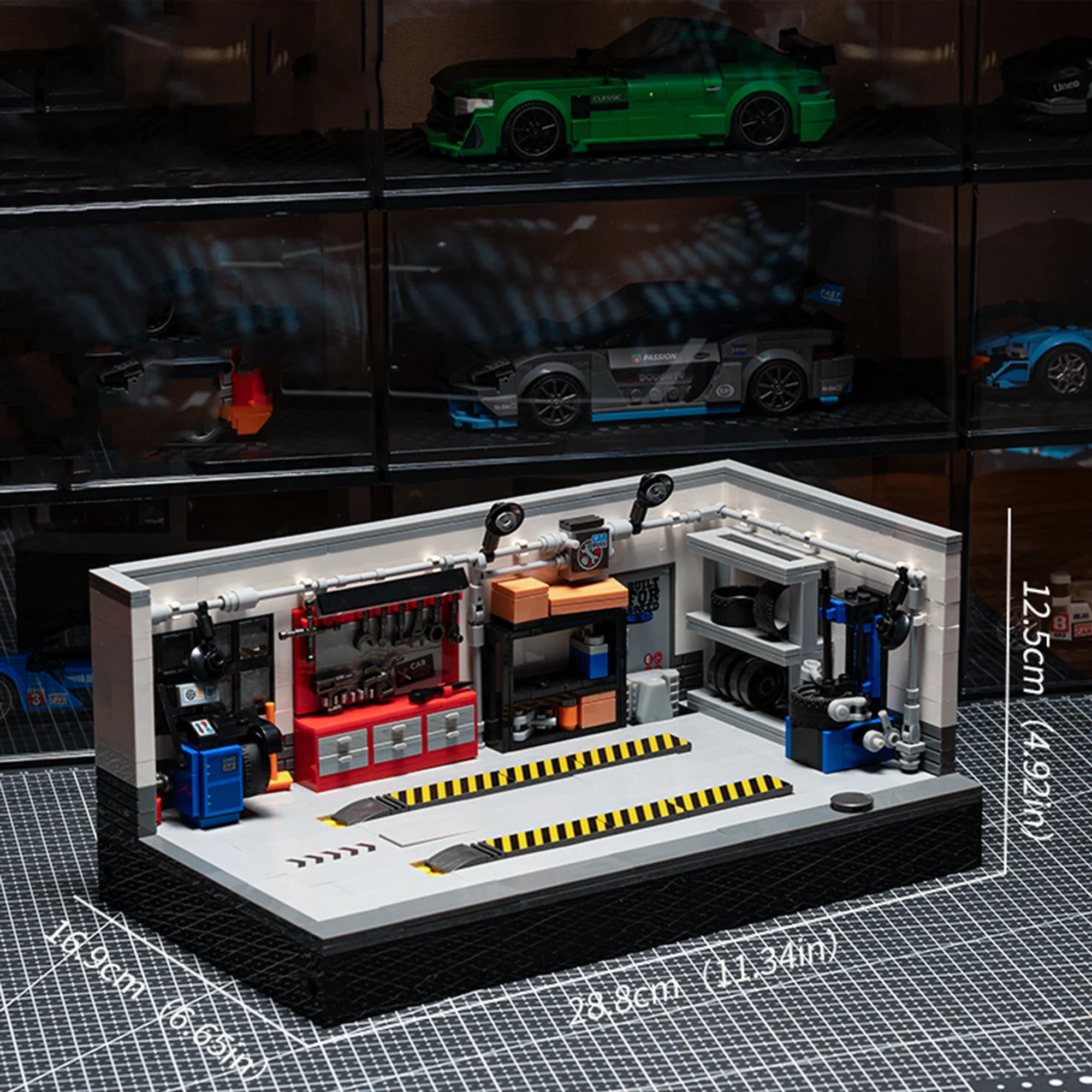 

763 шт., современные гаражные строительные блоки в китайском стиле JD101, городской автомобиль, мастерская, ремонт автомобиля, кирпичи, игрушки для взрослых, подарки для детей