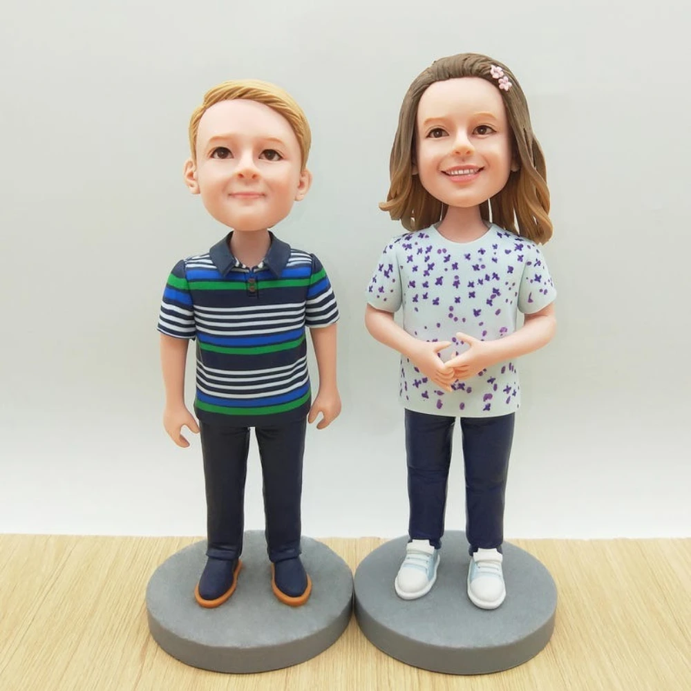 

Custom Bobble Head from Photo Handmade Custom Clay Figurine Unique Gift for Him Her Couple Wedding Birthday Anniversary