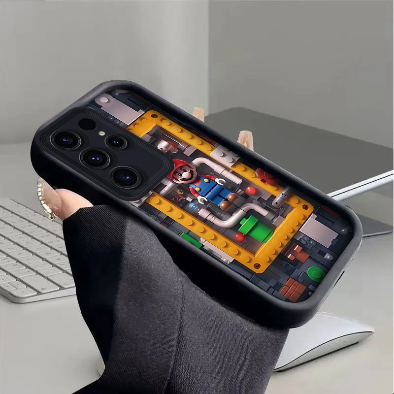 Super M-Marios Bros Case for Samsung Galaxy S24 S23 S22 S21 Ultra Plus S20 FE A55 A54 A53 A52 A52S A51 A50 A50S A35 A34 Cover