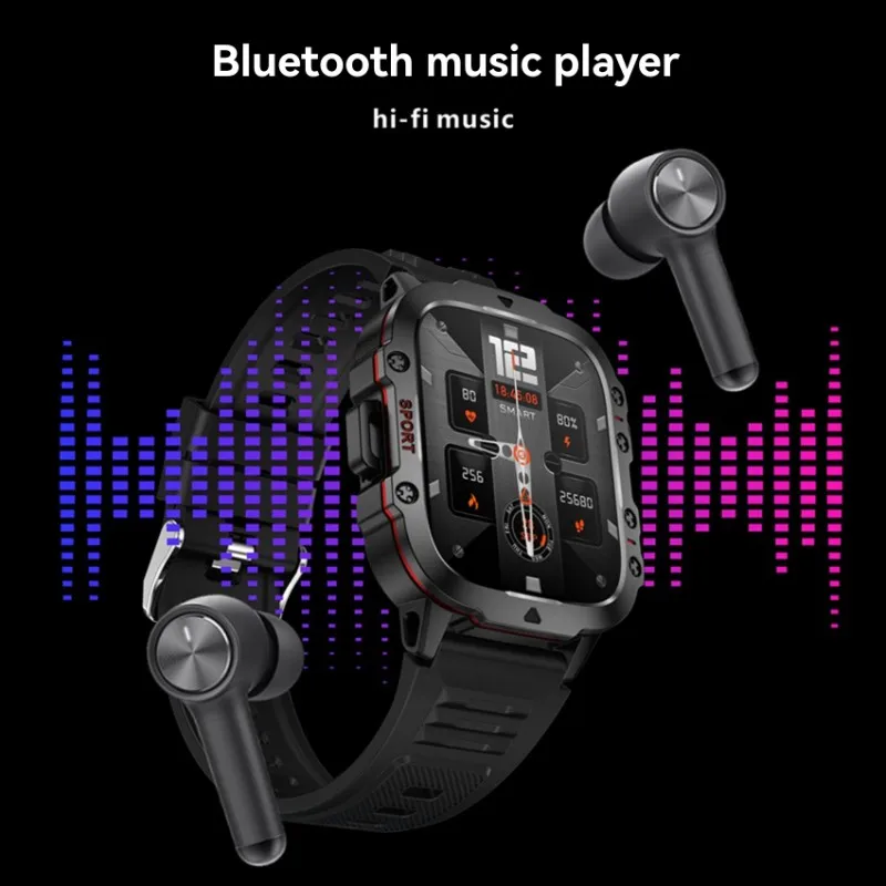 

【A69Z】Outdoor Smart Watch For Android IOS Men' S Rugged Bluetooth Call Sport Heart Rate IP68 Waterproof Smartwatch