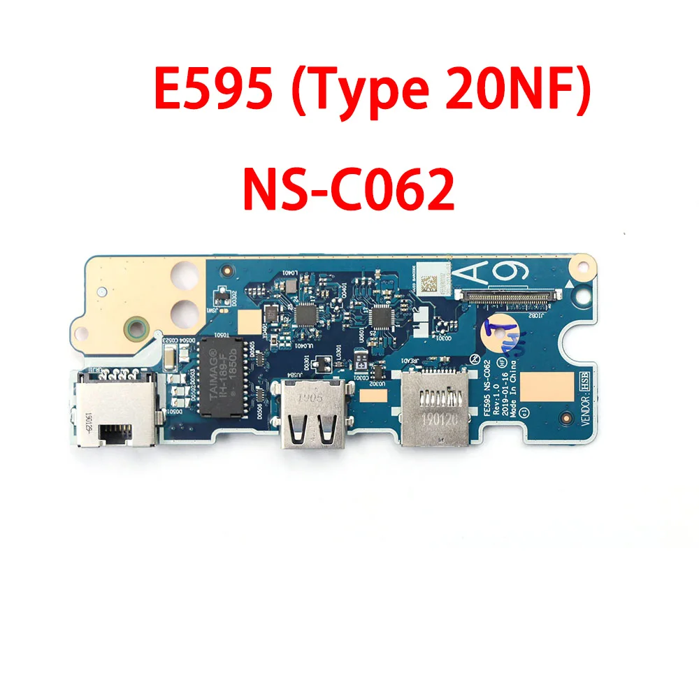 

USB-плата ввода-вывода для ноутбука Lenovo ThinkPad E595 (тип 20NF) 02DM050 NS-C062 Новый